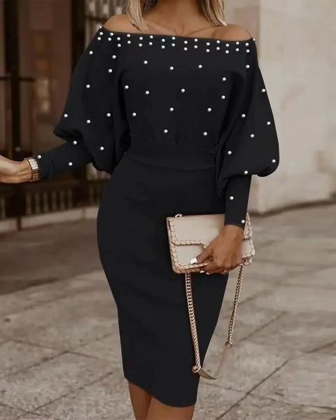 Elegant Long Sleeve Bodycon Dress For  Women™